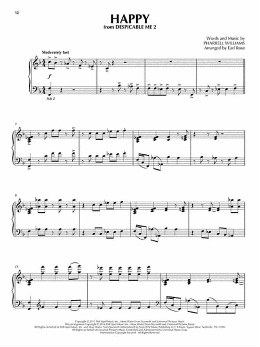 Popular Songs for Piano Solo – 14 Stylish Arrangements Piano Solo scores gallery preview page 5