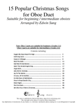 15 Popular Christmas Songs for Oboe Duet (Suitable for beginning / intermediate oboists)
