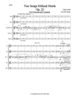 Gustav Holst - Two Songs Without Words set for Woodwind Quintet