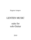 Lenten Music for solo Guitar