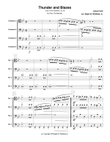 Thunder and Blazes for four trombones