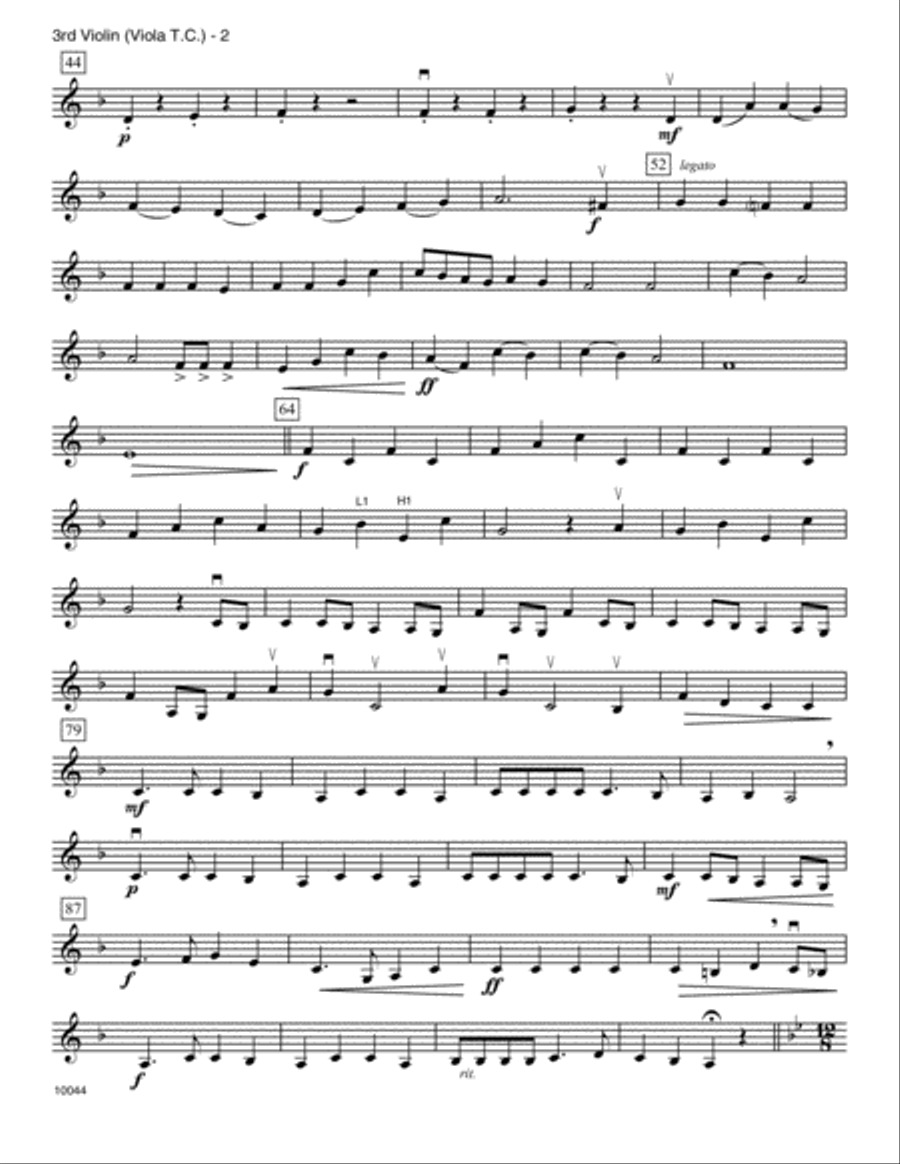 I'll Be Bach For Christmas - 3rd Violin Orchestra scores gallery preview page 2