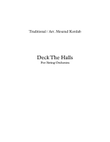 Deck the Halls (String Orchestra)