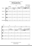 STRING QUINTET (score)