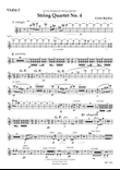 String Quartet No 4 (Parts)