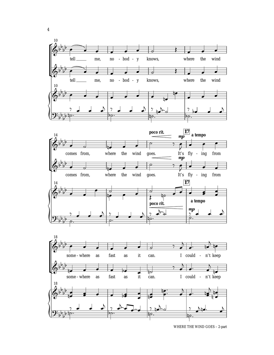 Where The Wind Goes Where The Wind Goes 2-Part scores gallery preview page 2