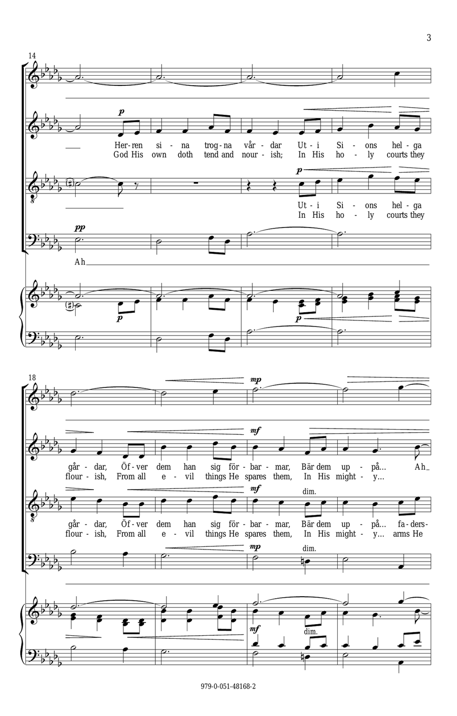 Children Of The Heavenly Father 4-Part scores gallery preview page 3