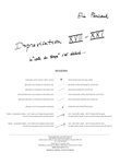 Improvisation XVII-XXI