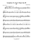 Dvorak Symphony No. 8, Movement IV - Horn in F 4 (Transposed Part), Op. 88