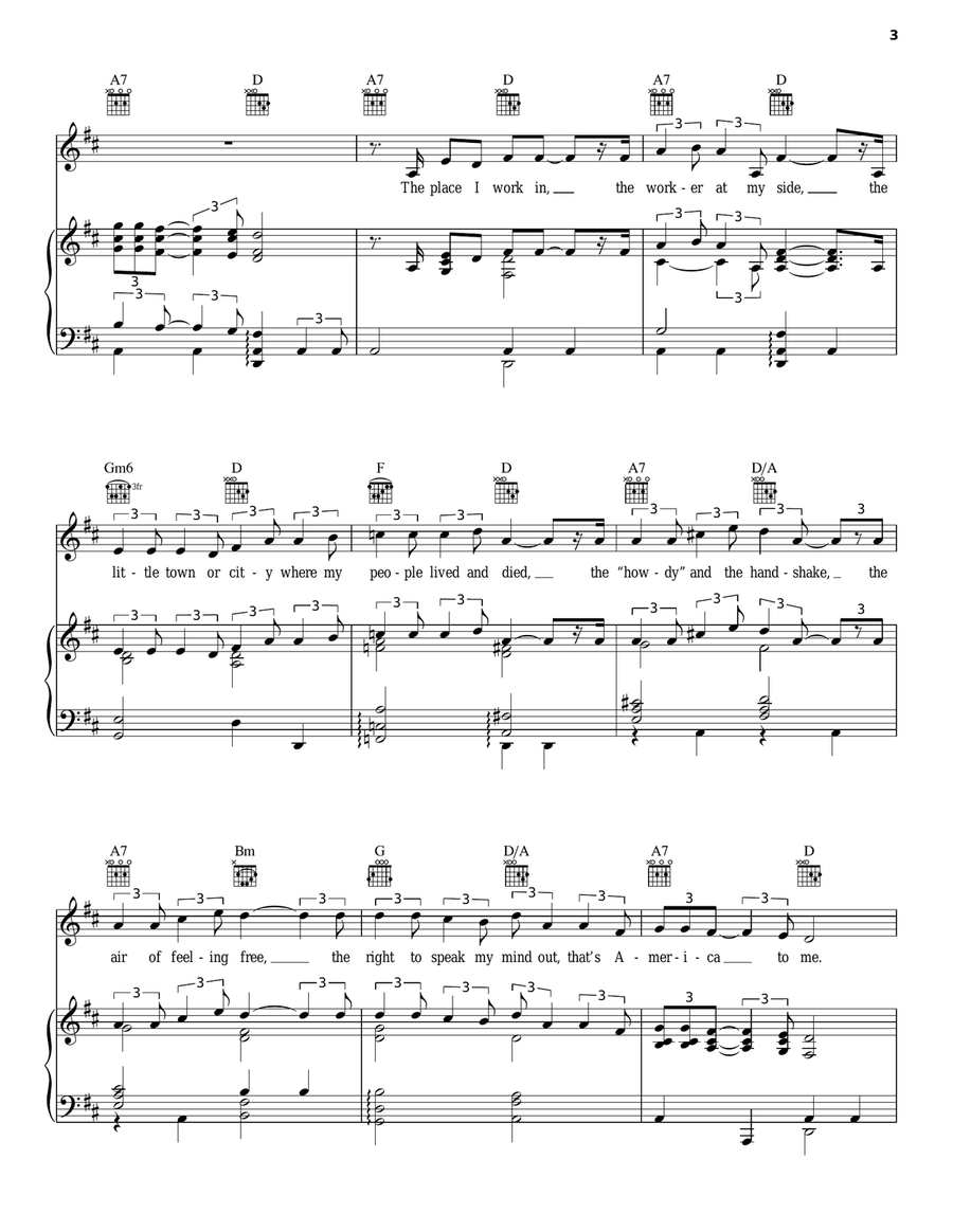 The House I Live In The House I Live In Guitar scores gallery preview page 3