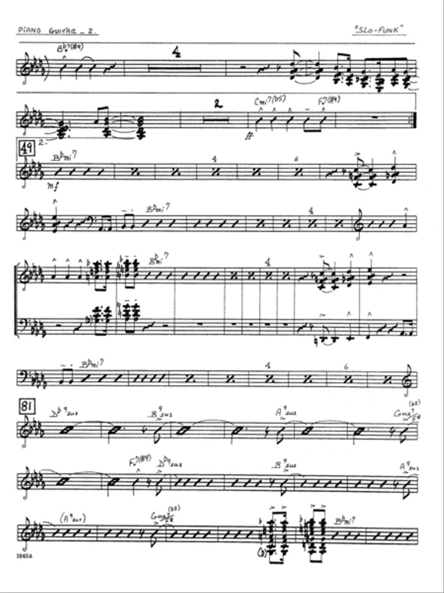Slo-Funk - Piano Piano Solo scores gallery preview page 2