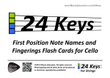 Cello First Position Flash Cards
