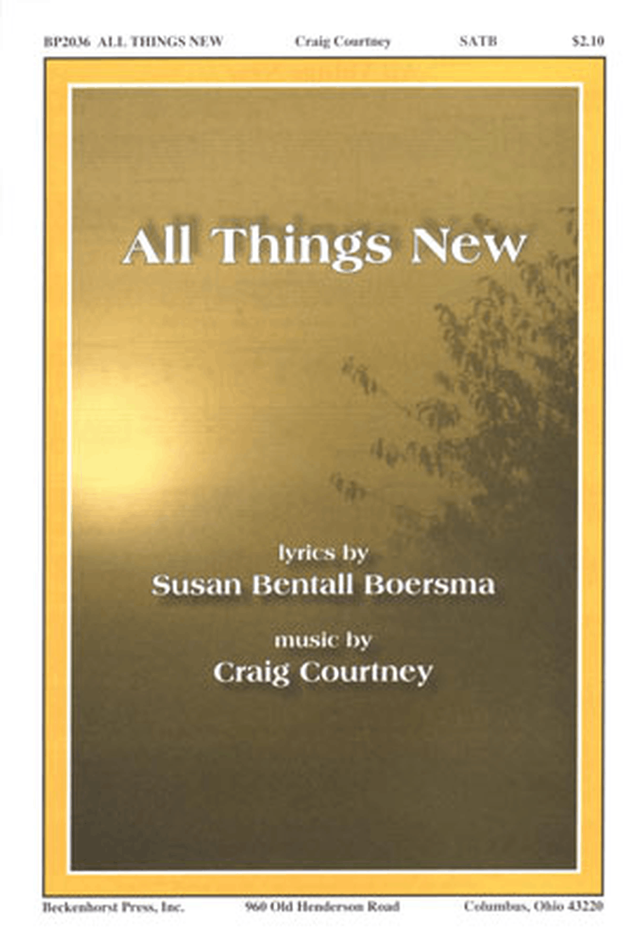 All Things New All Things New 4-Part scores gallery preview page 1