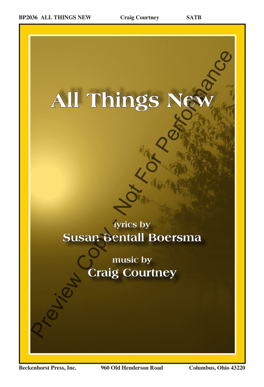 All Things New All Things New 4-Part scores gallery preview page 2