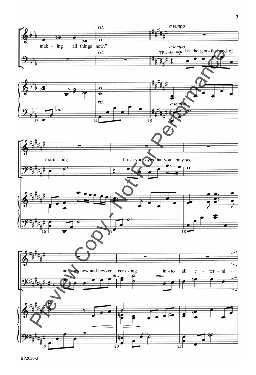 All Things New All Things New 4-Part scores gallery preview page 4