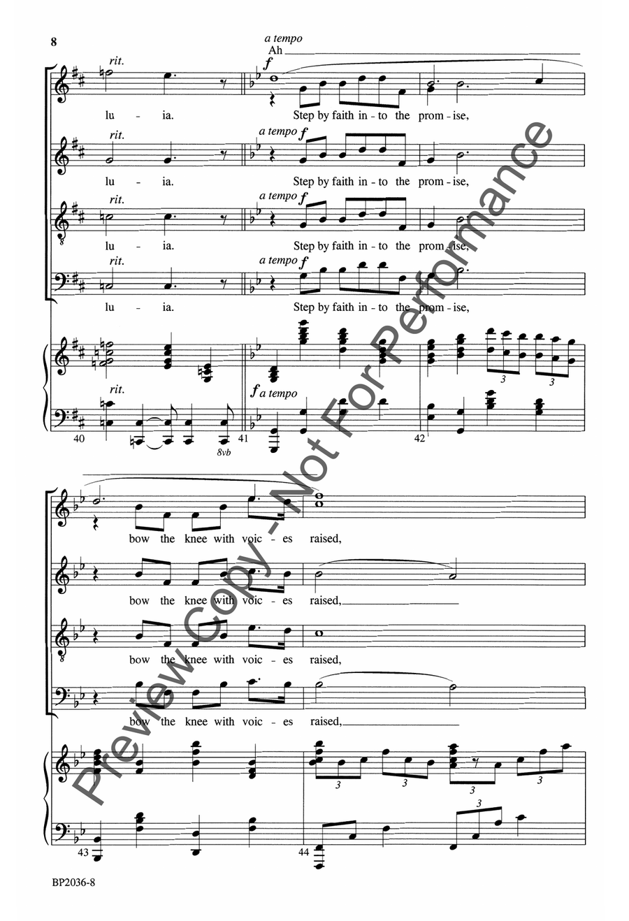 All Things New All Things New 4-Part scores gallery preview page 9