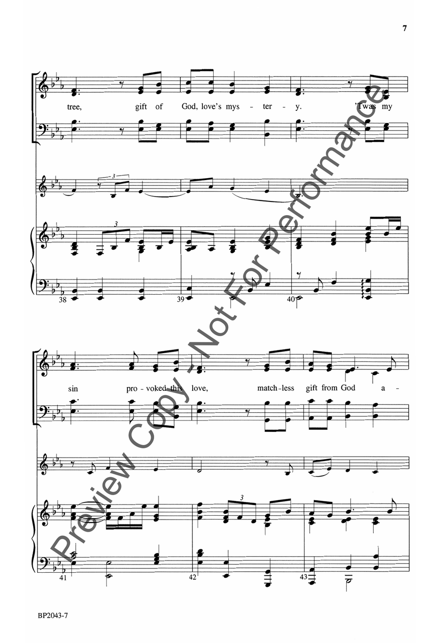 Cross of Christ, O Sacred Tree 4-Part scores gallery preview page 8