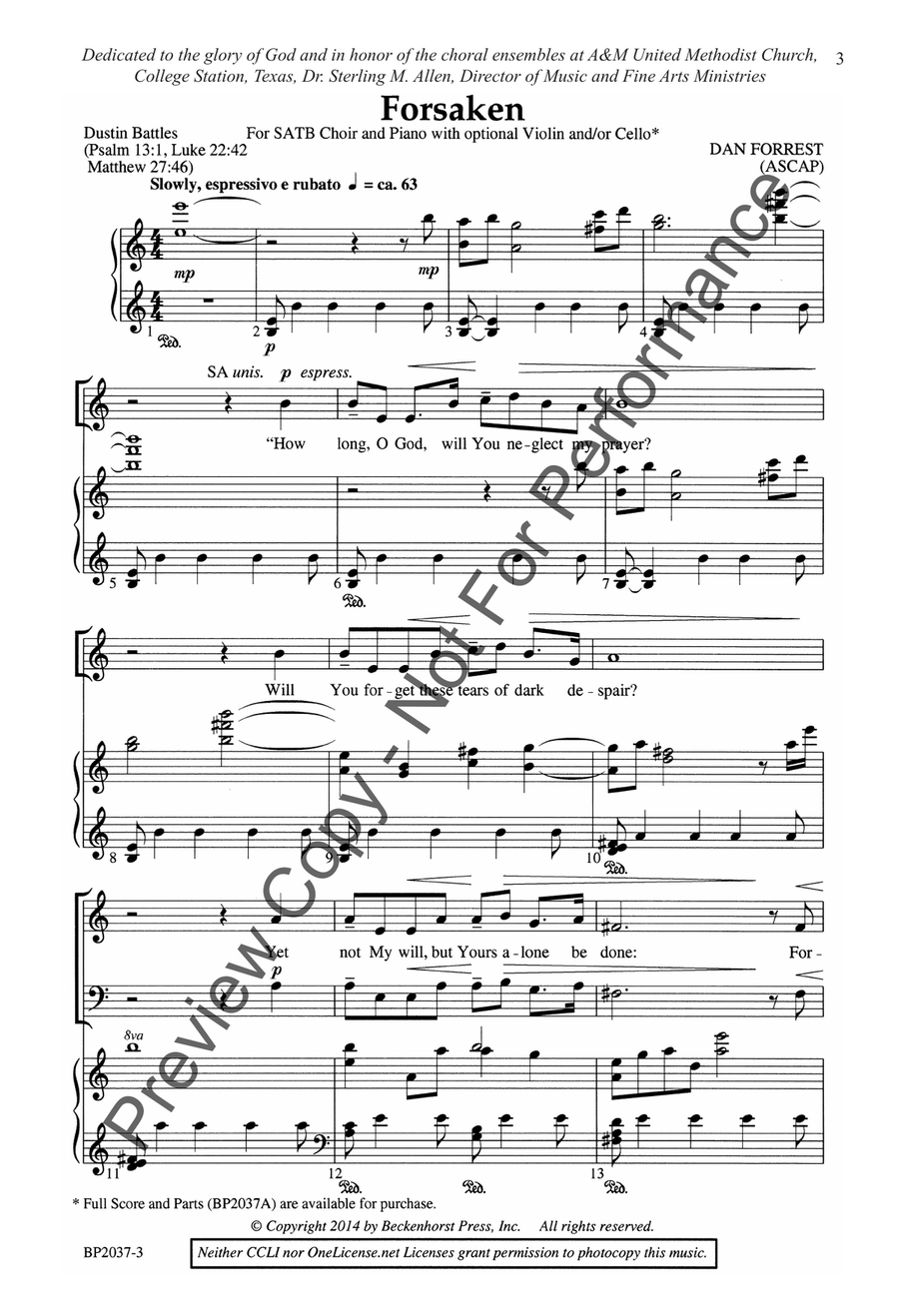 Forsaken Forsaken 4-Part scores gallery preview page 3