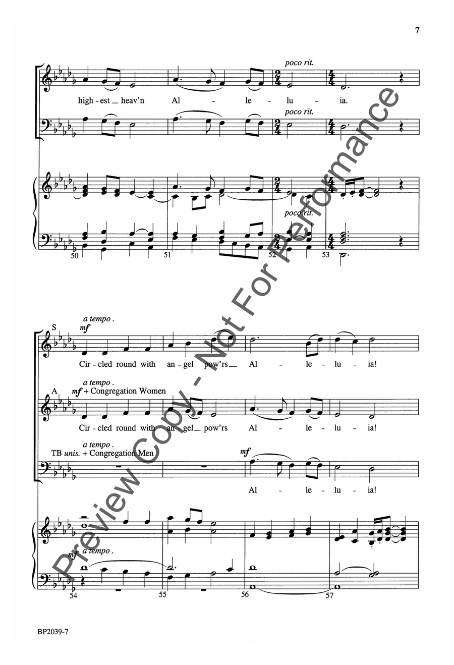 Hail the Day That Sees Him Rise - Forrest 4-Part scores gallery preview page 7