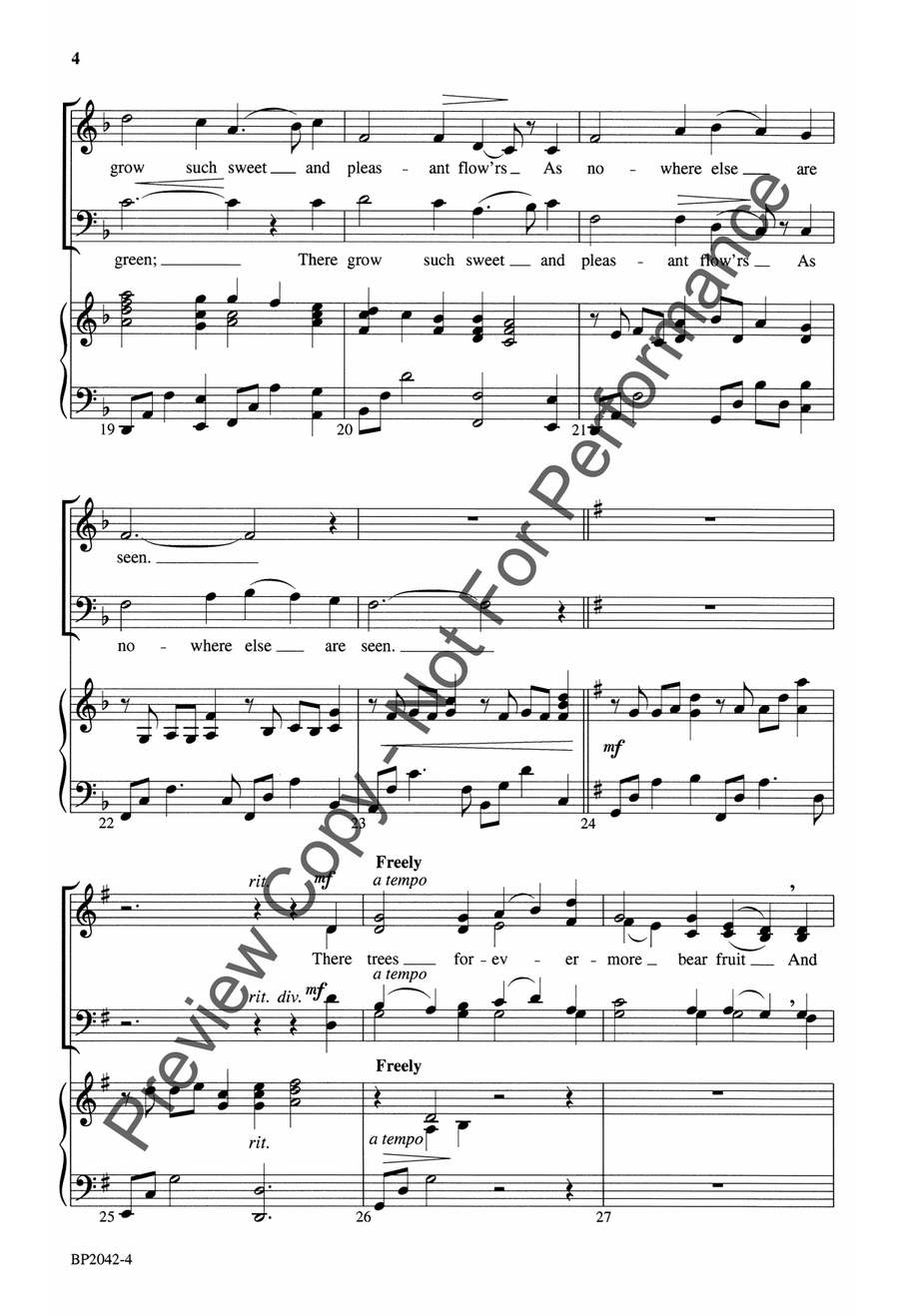 Jerusalem, My Happy Home - Shepperd 4-Part scores gallery preview page 5