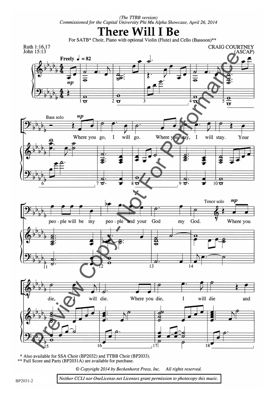 There Will I Be - SATB There Will I Be - SATB 4-Part scores gallery preview page 3