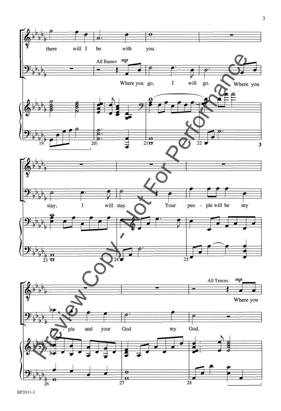 There Will I Be - SATB There Will I Be - SATB 4-Part scores gallery preview page 4