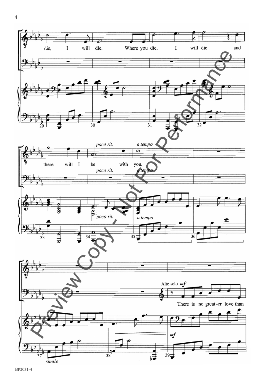 There Will I Be - SATB There Will I Be - SATB 4-Part scores gallery preview page 5