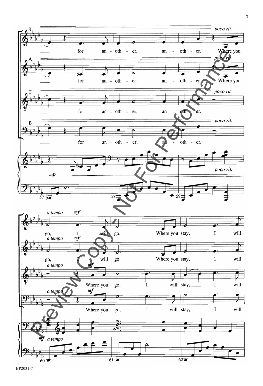 There Will I Be - SATB There Will I Be - SATB 4-Part scores gallery preview page 8