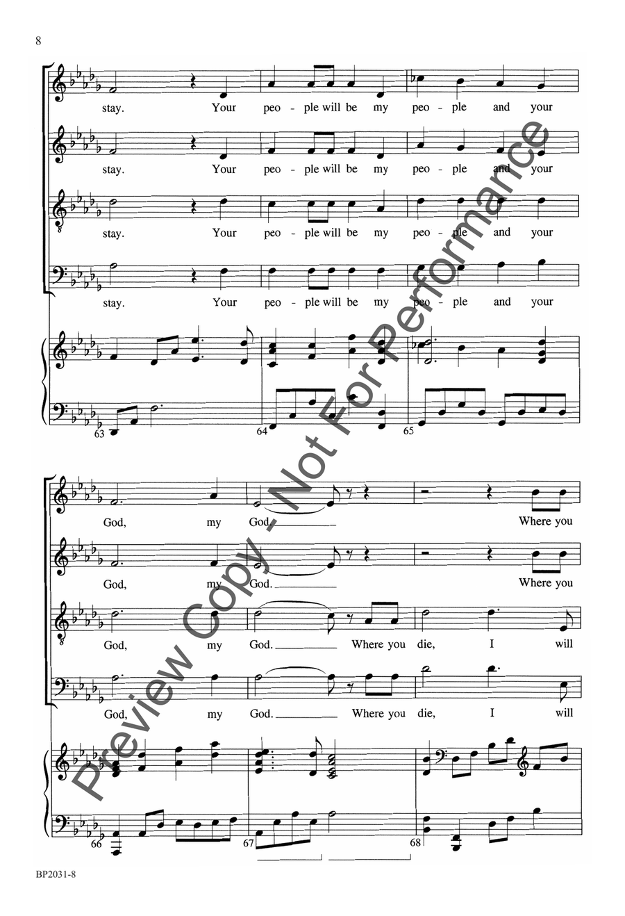 There Will I Be - SATB There Will I Be - SATB 4-Part scores gallery preview page 9