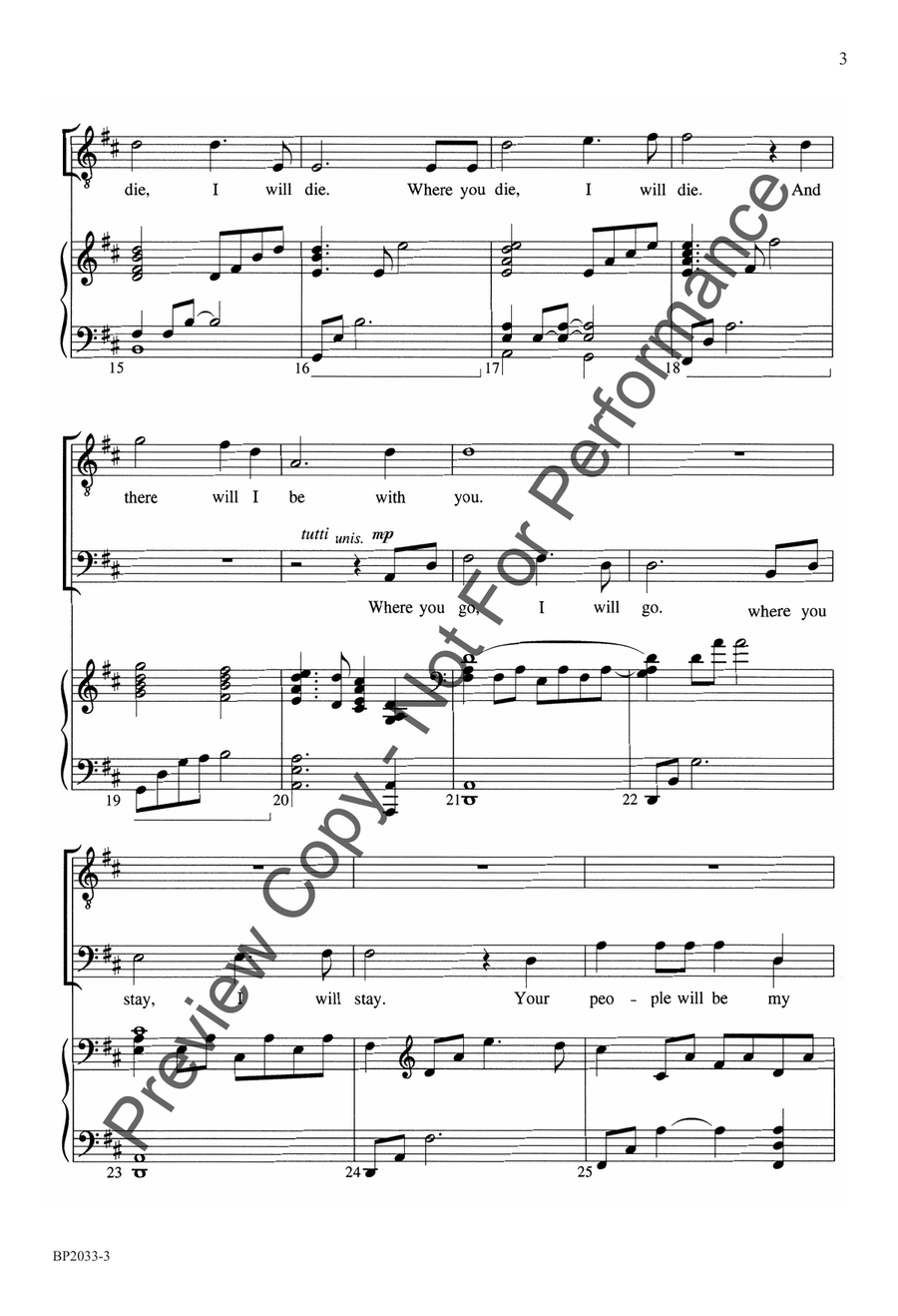 There Will I Be - TTBB There Will I Be - TTBB TTBB scores gallery preview page 4