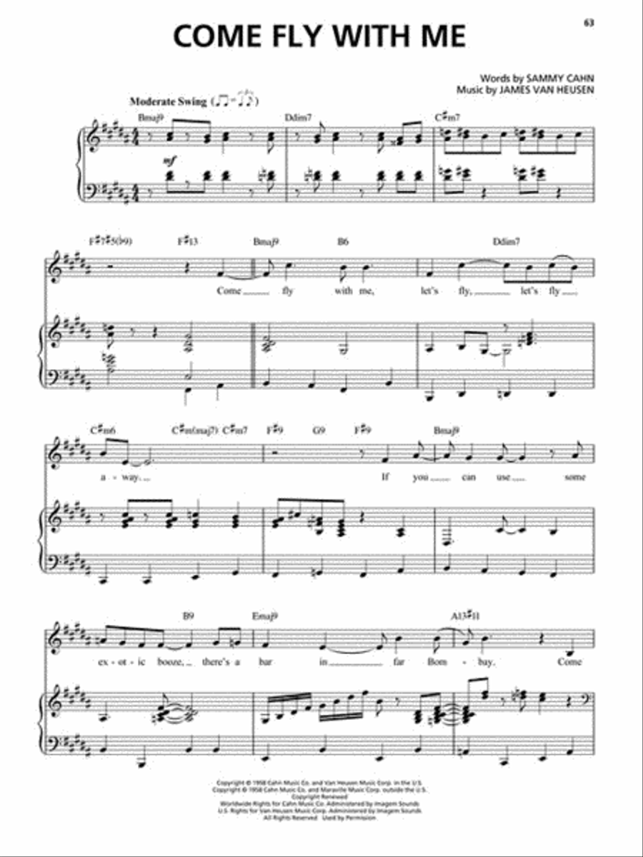 Frank Sinatra – Centennial Songbook – Original Keys for Singers Piano, Vocal scores gallery preview page 4