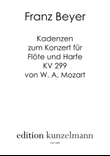Cadenzas to W. A. Mozart's Concerto for Flute and Harp