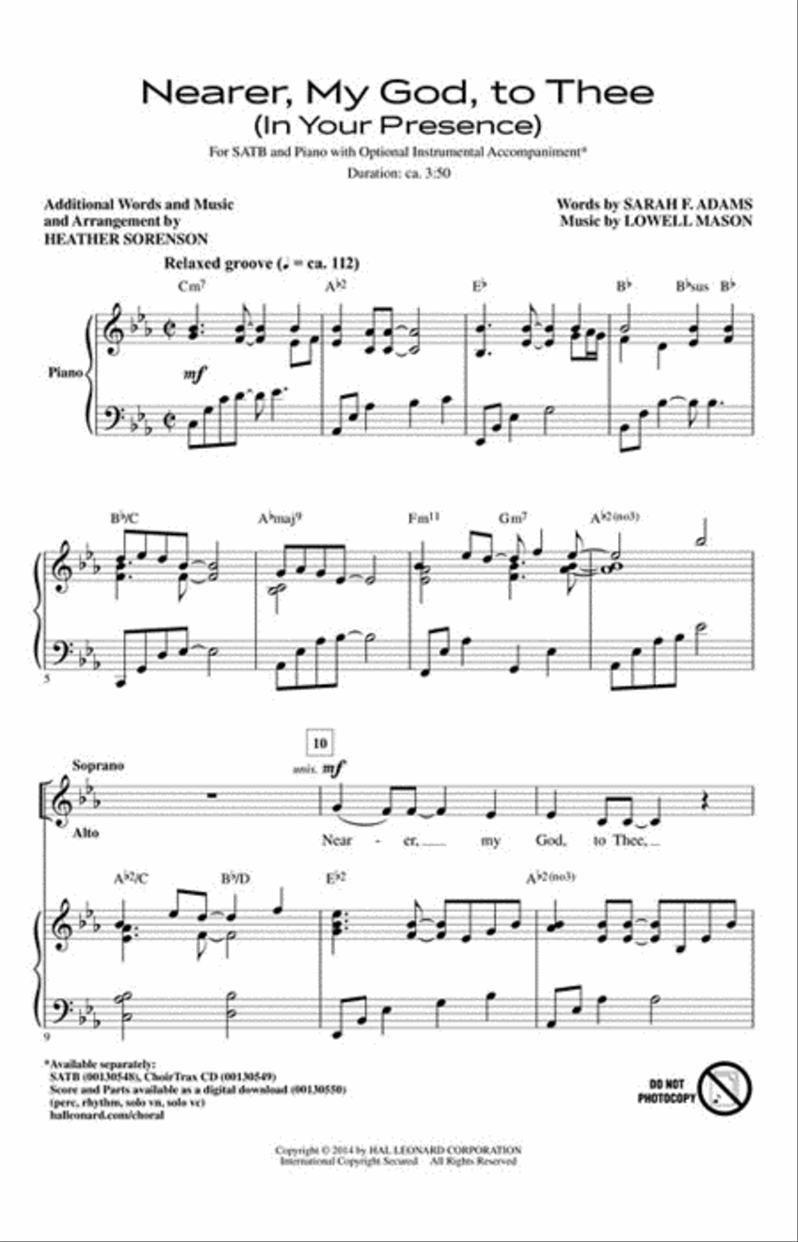 Nearer, My God, to Thee - ChoirTrax CD Choir scores gallery preview page 2
