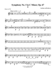Beethoven Symphony No. 5, Movement I - Horn in F 2 (Transposed Part), Op. 67 mini preview