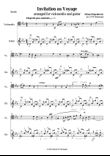 Invitation to the journey (Diepenbrock) for cello and guitar
