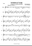 Invitation to the journey (Diepenbrock) for clarinet and guitar
