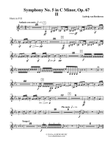 Beethoven Symphony No. 5, Movement II - Horn in F 2 (Transposed Part), Op. 67 mini preview
