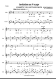 Invitation to the journey (Diepenbrock) for voice and guitar