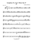 Beethoven Symphony No. 5, Movement IV - Horn in F 1 (Transposed Part), Op. 67 mini preview