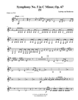 Beethoven Symphony No. 5, Movement IV - Horn in F 2 (Transposed Part), Op. 67 mini preview