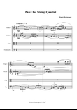 Piece for String Quartet