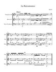 Rejouissance and Menuet II (from Fireworks) for BrassTrio