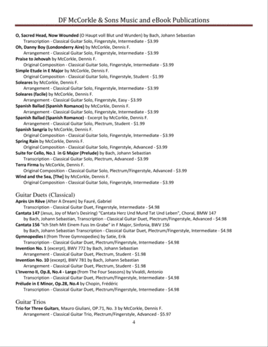 Romanza (Spanish Ballad) - Student Edition Acoustic Guitar scores gallery preview page 6