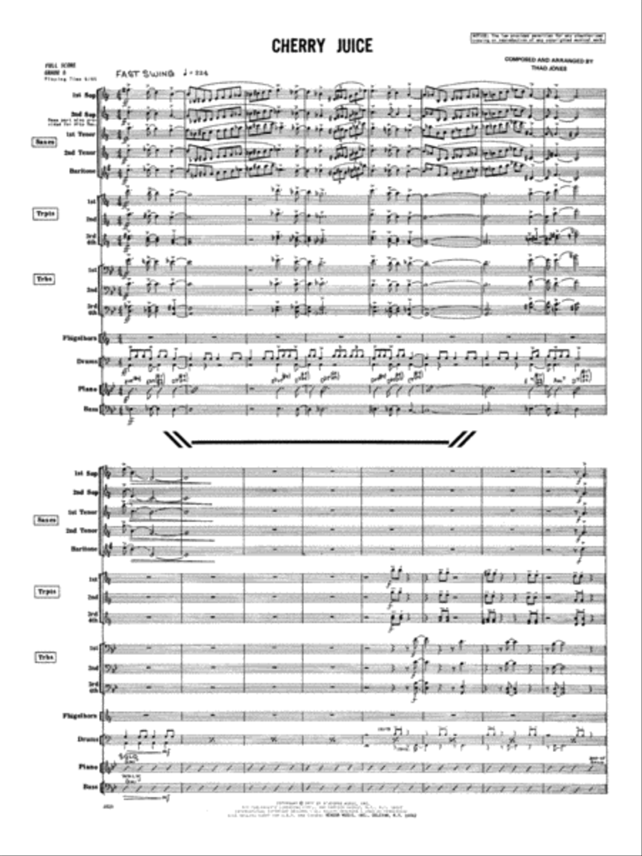 Cherry Juice - Full Score Jazz Ensemble scores gallery preview page 1