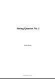 String Quartet No. 1: Movement I