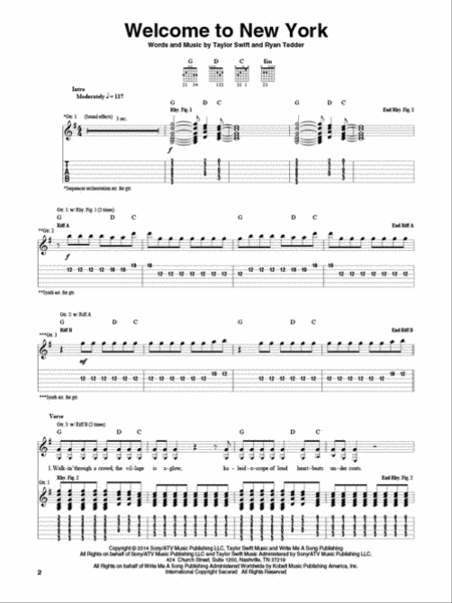 Taylor Swift - 1989 scores gallery preview page 3