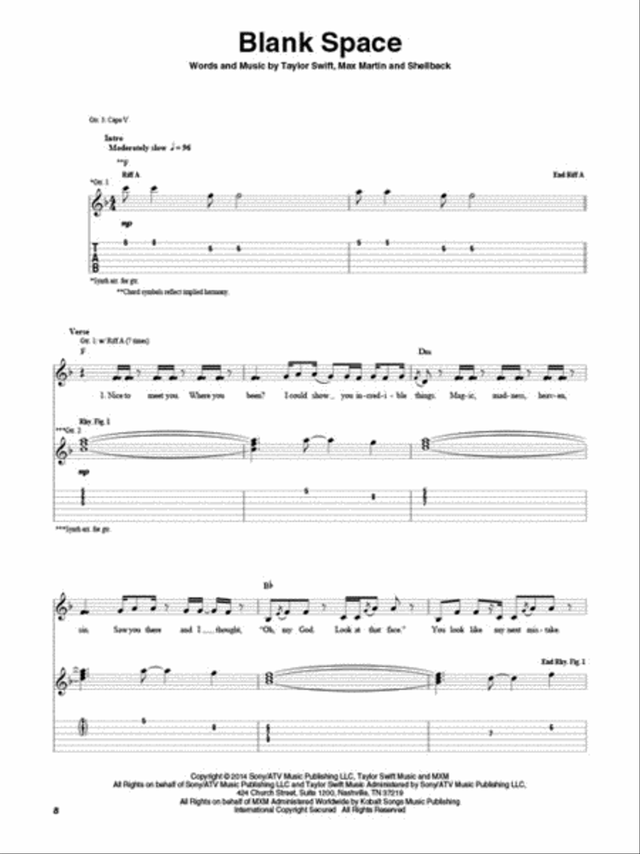 Taylor Swift - 1989 scores gallery preview page 4