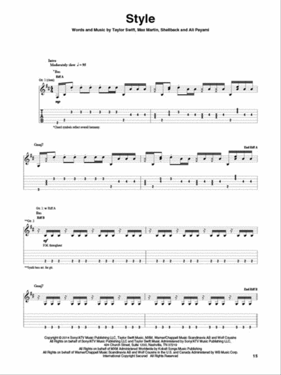 Taylor Swift - 1989 scores gallery preview page 5