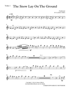 The Snow Lay On The Ground String Quartet scores gallery preview page 6