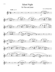 Silent Night for flute and piano